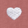 Dalix Lil Heart Face Embroidered Lightweight Relaxed Jersey Tee Summer Cute Short Sleeve T Shirt Womens - 2 of 4