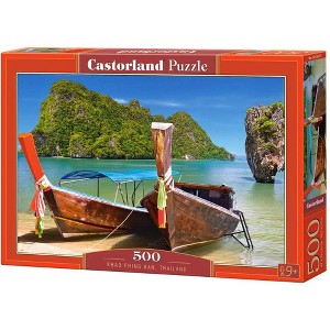 500 Piece Jigsaw Puzzle, Khao Phing Kan, Thailand, Asia, Holiday puzzle, touristic place, beach, ocean puzzle, Adult Puzzles, Castorland B-53551 - 1 of 4