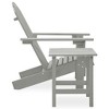 vidaXL Patio Adirondack Chair with Table Solid Fir Wood Gray - 3 of 4