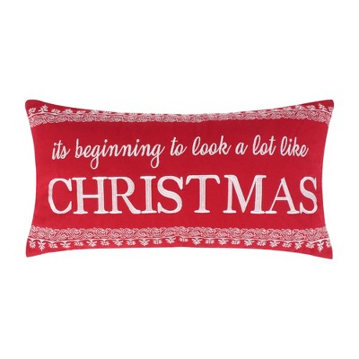 Bretton Woods Holiday Decorative Pillow Red - Levtex Home