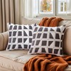 REGALWOVEN Geometric Soft Plush Modern Decorative Throw Pillows Cases 2 Pcs - 2 of 4