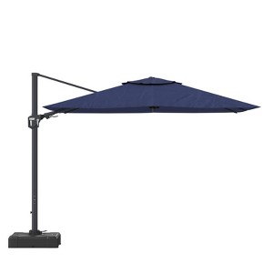 CASAINC 11 FT Square Cantilever Umbrella with Base - 1 of 2