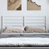 vidaXL Durable Metal Headboard, Modern Style, White, Full - 3 of 4