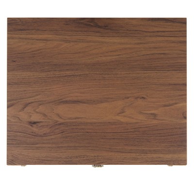 Galio Walnut and Gold 2 Drawer Nightstand