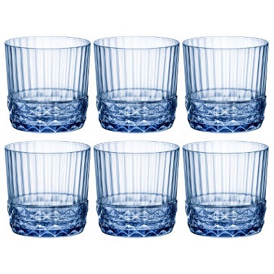 Lilac Faceted Stackable Drinking Glasses Set of 4