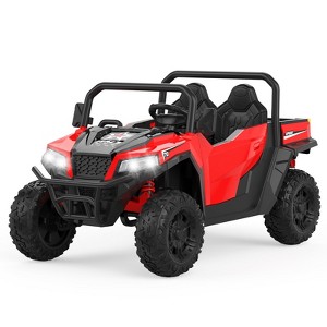 Ride On Dump Truck, 24V Ride On Car with Remote Control,Electric Dump Bed and Extra Shovel,Ride On Tractors Car with Music Player,Key Start for Safety - 1 of 4