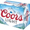 Coors Light Beer - 20pk/12 fl oz Cans - 3 of 4
