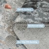 Area Rug Washable Rug Soft Abstract Non-Slip Area Rugs for Living Room, Bedroom, Dining Room, Home Office - 4 of 4