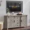 AMERLIFE 60" Sideboard Buffet Cabinet with Sliding Barn Doors - 2 of 2