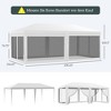 10' x 20' Party Tent, Outdoor Wedding Canopy & Gazebo with Removable Sidewalls, Shade Shelter for Events, BBQs - 3 of 4