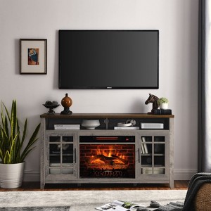 NicBex 55-inch TV Stand Fireplace TV Standn with Heating Farmhouse Media Console for Living Room, Bedroom - 1 of 4