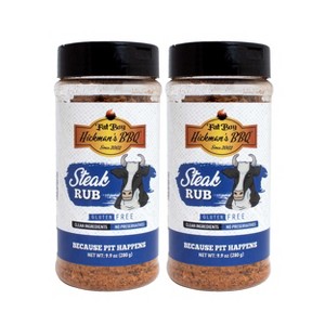 Fat Boy Hickman's BBQ 9.9 oz Steak Rub - Pack of 2 - 1 of 4