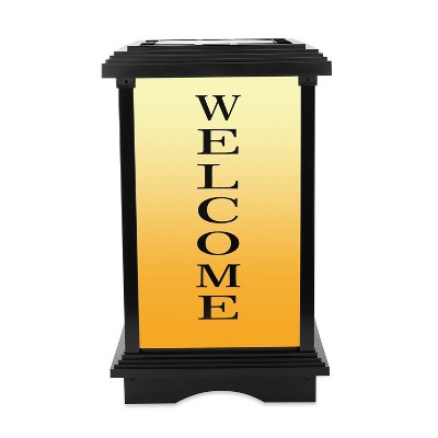 Techko Solar LED Welcome Lantern with Amber and White Light