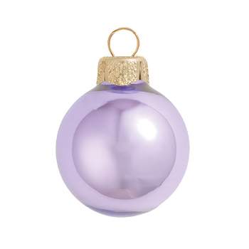 Northlight Purple Pearl Finish Glass Christmas Ball Ornaments 7" (180mm)