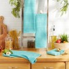 Design Imports Aqua Chevron Luxury Barmop Set/4 - 3 of 4