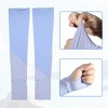 Unique Bargains Pair Cooling Arm Sleeves for Women Sports Arm Sleeve Sun Protection Blue Purple - 3 of 3