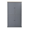 Kitchen Storage Cabinet with 2 Drawers, 2 Adjustable Shelves, High Freestanding Kitchen Pantry Large Cupboard Storage Cabinet - 2 of 4