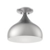 Livex Lighting Amador 1 - Light Semi-Flush Mount in  Brushed Nickel - 4 of 4