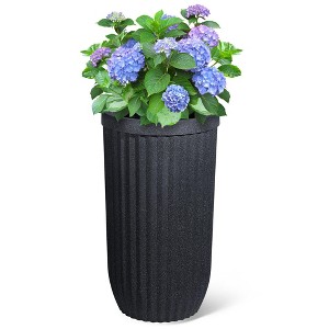 Tall Planters Set of 2, Outdoor Self Watering Pots with Water Level Monitor for Indoor Plants, Living Room, Home,Patio, Porch, Garden - 1 of 4