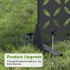 PexFix 72 in. x 47 in. Outdoor Privacy Rectangle Screen Galvanized Steel Panel Divider in Black - 4 of 4