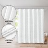 Americanflat 71x71 White Woven Shower Curtain with Tassel And Accents - Includes 12 Grommets and Hooks - 100% Polyester - 4 of 4