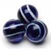 WE Games Dark Blue Stripe Glass Marbles for Solitaire- Set of 33 - image 2 of 2