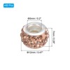Unique Bargains Sparkling Disco Crystal Rhinestone Clay Beads DIY Craft Round Bead 0.47" 60 Pcs - 2 of 4