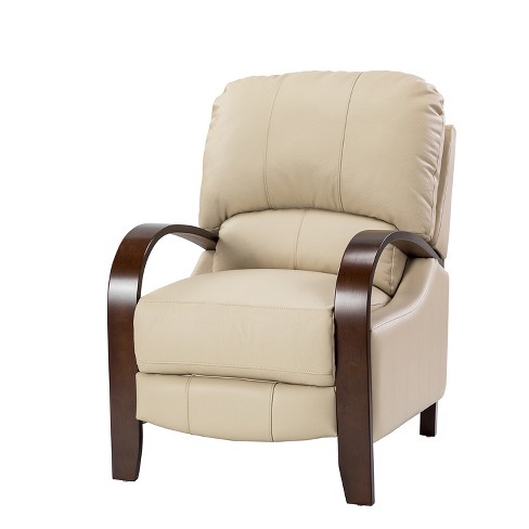 Alexandra Genuine Leather Manual Recliner Artful Living Design