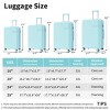 4 Piece Carry On Luggage Set,Expandable Lightweight Suitcases with Spinner Wheels,TSA Lock and Compression Packing Cubes (16"/20"/24"/28")-Cuddlewood - 4 of 4