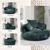 PAGED Modern Chenille Bean Bag Chair with High Back, Loveseat Sofa for Adults and Kids, Comfy Chair for Living Room, Bedroom - 2 of 4