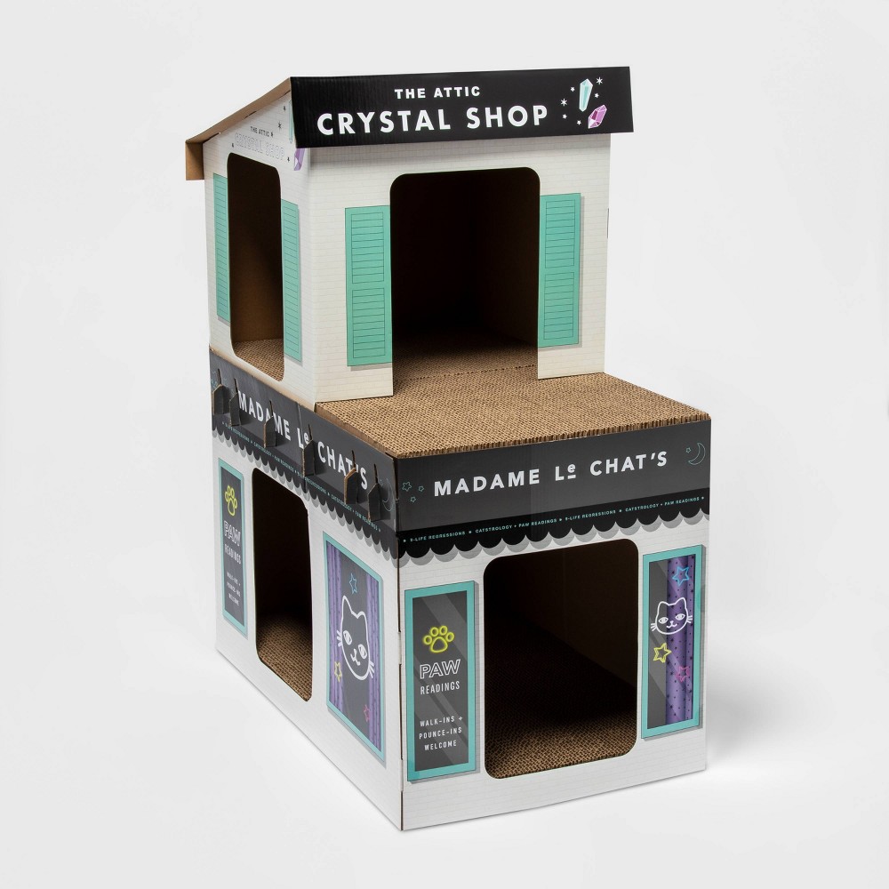 Crystal Shop Deluxe Cat and Rabbit Scratch House - Boots & Barkley