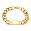 Steeltime Men's stainless steel chain bracelet. Color Options: Gold, Silver, Black - 2 of 4