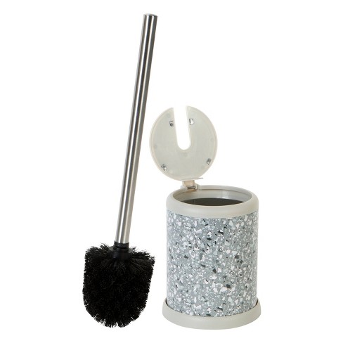 Bath Bliss 2-in-1 Toilet Brush and Plunger Set in White