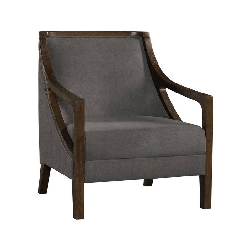 Dayna Accent Chair with Brown Frame - Picket House Furnishings, 2 of 12