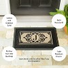 Evergreen Flag Cambridge Monogram Burlap Sassafras Switch Mat, Letter J - 4 of 4