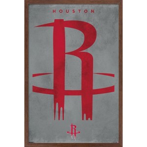 Trends International NBA Houston Rockets - Logo 25 Framed Wall Poster Prints - 1 of 4