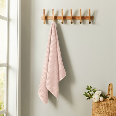 Blush Cotton Diamond Textured Quick-Dry Hand Towels Set