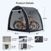 MOEPISY Nylon Portable Bike Shed Dark Gray - 2 of 4