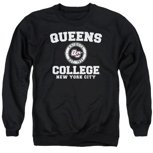 Queens College Official Circle Logo Adult Crewneck Sweatshirt - 1 of 4