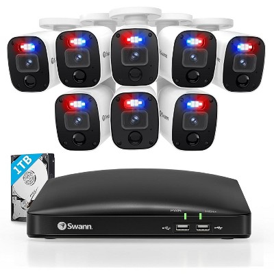 Swann DVR Security System, SWPRO Square Home Bullet Camera, 84680 Hub, Black