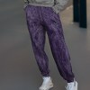Dalix Butterfly Embroidered Washed Jogger Pant Soft Fleece Relaxed Fit Lounge Womens - 3 of 4