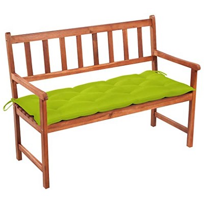 vidaXL Patio Bench with Cushion, 47.2'' Solid Acacia Wood