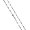 Crucible Men's 3mm Rounded Franco Chain Stainless Steel Necklace - 22" - 3 of 4