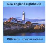 Puzzle Passion New England Lighthouse 1000 Piece Landscape Jigsaw Puzzle