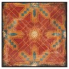 (Set of 4) 15" Square Moroccan Tile Gel Coat Deco Box Red: Madison Park Wall Art, Modern Abstract Geometric, MDF & Plastic - 4 of 4