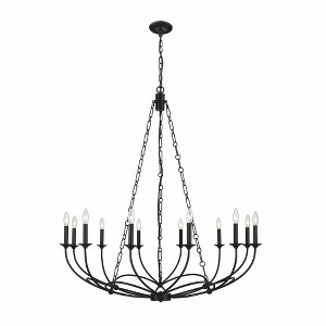 Z-Lite Arabella 12 - Light Chandelier in  Matte Black - 1 of 4
