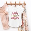 The Juniper Shop Little Miss Valentine Toddler Flutter Sleeve Tee - 2 of 3