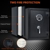 2 Cubic Feet Small Safe Box for Money with Code and Keys Solid Safe for Digital Electronic Security Keypad for Home Office Hotel,Personal Money Safes - 3 of 4
