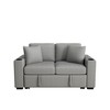 Pull-out Sofa Bed Loveseat Couch Chaise Lounge Sleeper Sofa Bed 2-seater Sofa Chair with Cup Holders & USB Ports - ModernLuxe - 4 of 4