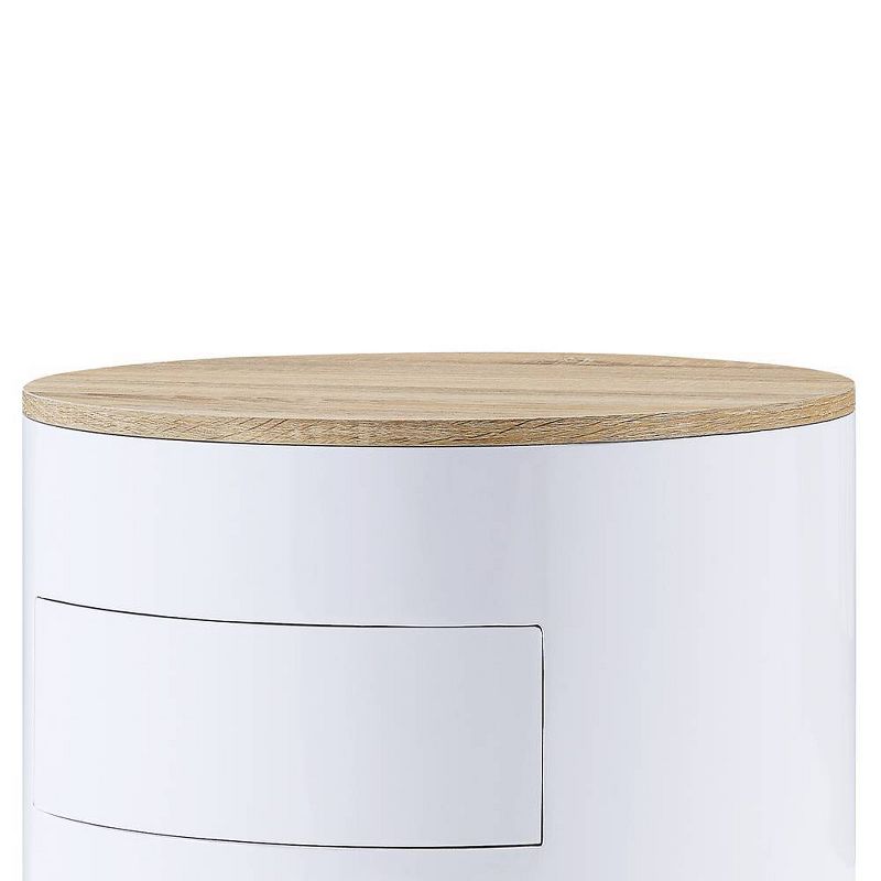 19&#34; Otith Accent Table White High Gloss - Acme Furniture, 2 of 7